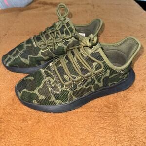 Adidas Originals Tubular Shadow J'Camo' Olive Green Black Sneakers Women’s 5.5